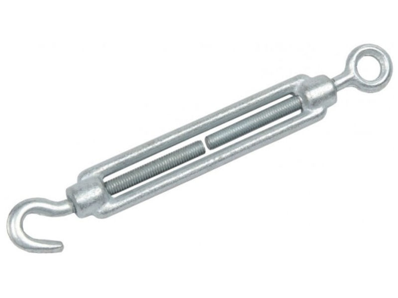 QWORK 20 Pack Steel Wire Rope Hanger, Portable Hook & Eye Turnbuckle Tension For 1/16-3/32 Stainless Steel Cable Guide Wire Rope