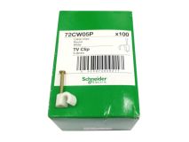 (100) TOWER 5-6mm White Clips