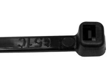 (100) 300mm Long Cable Ties BLACK