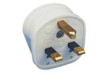 Rewireable UK Mains Plug Fused 5 Amp WHITE