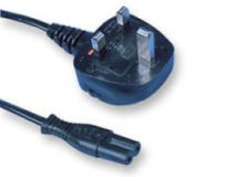 2m UK Mains 3A Plug to C7 (Figure 8)