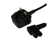 2m UK Mains 3A Plug to 90° C7 (Figure 8)