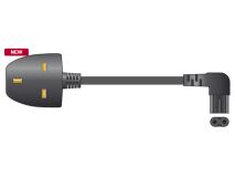 5m UK Mains 3A Plug to 90° C7 (Figure 8)