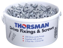 (200) TRADETUB Cavity Wall Fixing & Screws