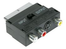 Scart - 3 Phono RCA + S-VHS Adaptor