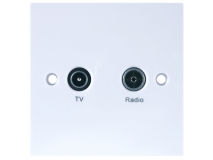 TRIAX Diplex Screened Outlet Plate