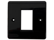 TRIAX Outlet 1 Module BLACK Bevelled Edges