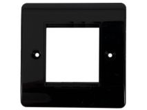 TRIAX Outlet 2 Module BLACK Bevelled Edges