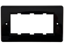 TRIAX Outlet 4 Module BLACK Bevelled Edges