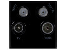 TRIAX Quad UHF-FM/DAB-SAT1-SAT2 BLACK