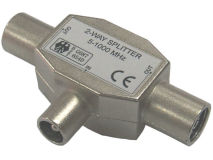 102 FF/M 2 Way Splitter Metal Y Shape