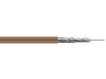 100m TRIAX Domestic RG6 Brown PVC