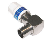 (1) CABELCON Coax Plug Male RIGHT ANGLE