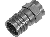 (1) CABELCON Crimp F Plug 1mm (Single)