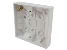 18mm 1 Gang Plastic Pattress Back Box