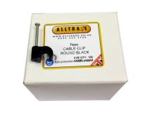 (100) ALLTRADE 7mm Clips BLACK