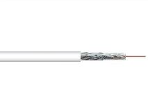 250m SAC RG6 Satellite Downlead PVC WHITE