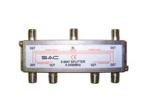 SAC 6 Way Indoor F Splitter (5-2400MHz)