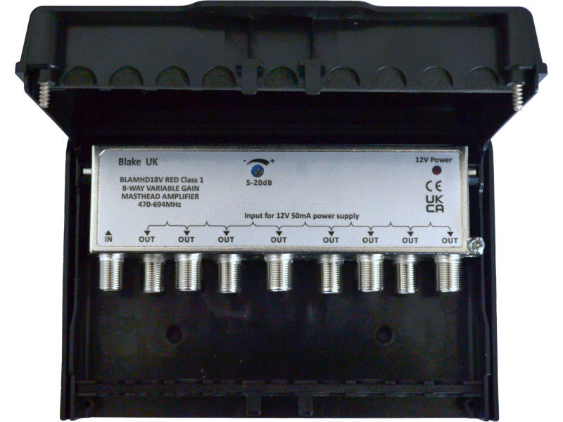 BLAKE 8 Way 5-20dB F Variable Masthead