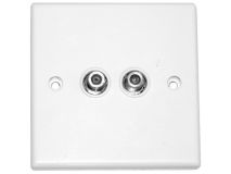 SAMSON Budget F Double Flush Outlet Plate