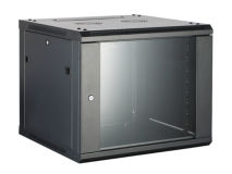 ALL-RACK Wall Cabinet 12U Black HINGED