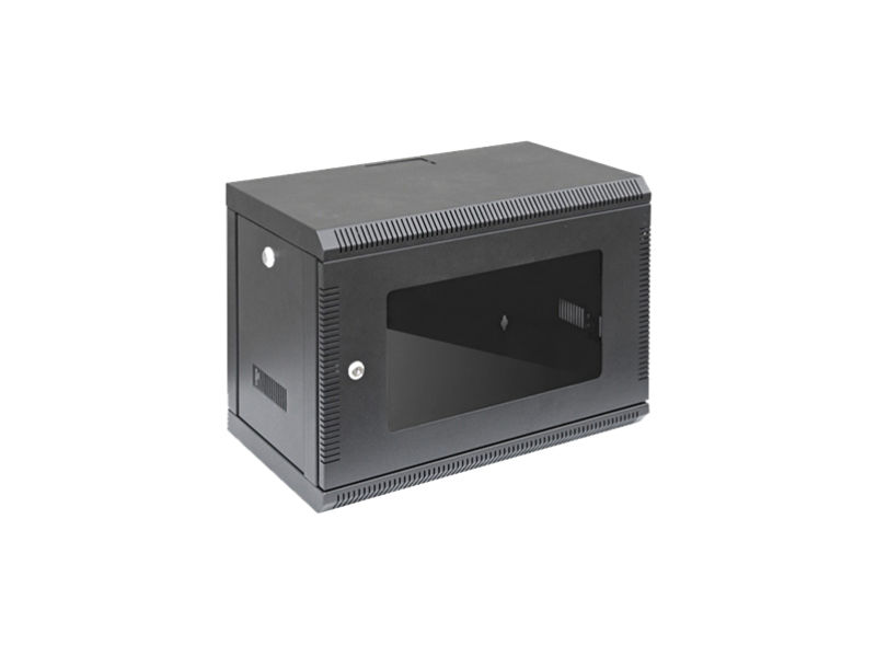 ALL RACK Wall Cabinet 6U Black SHALLOW from Alltrade
