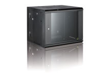 ALL-RACK Wall Cabinet 9U Black HINGED