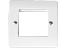 CLICK Outlet 2 Module WHITE Bevelled Edges