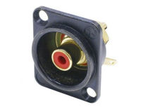 (1) NEUTRIK Phono (RCA) D Flange RED