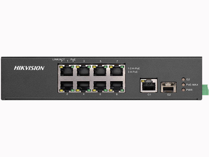 HikVision Web managed 8P PoE Switch