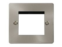 CLICK DEFINE Outlet Brushed Steel 2 Module