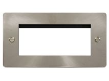 CLICK DEFINE Outlet Brushed Steel 4 Module