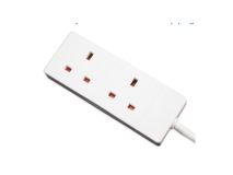 3m UK Mains Multi Socket - 2 Way