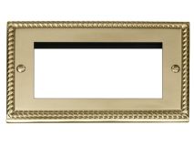 CLICK DECO Outlet Georgian Brass 4 Module