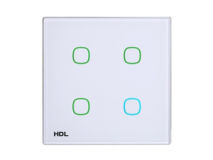 HDL iTouch 4 Button Wall Panel WHITE