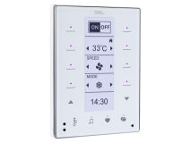 HDL DLP Touch 8 Button LCD Panel WHITE