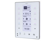 HDL DLP Touch 8 Button LCD Panel WHITE