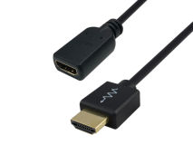 0.1m BLUSTREAM Male to Female HDMI Lead