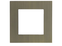 LUTRON RA3 Dual Faceplate AGED BRASS