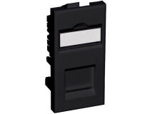 CAT6 CCS Cat6A RJ45 Euro Module BLACK