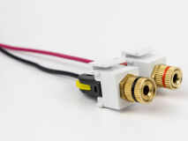 (8) SPEAKER SNAP Keystone Binding Post WH