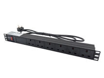 PENN-ELCOM 6 Way Horizontal Rack Mount PDU