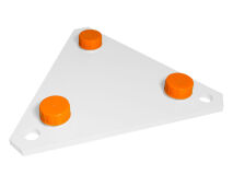 TELEVES 180 TOWER Base Plate White Zn