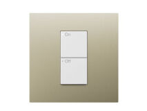 LUTRON RA3 Single Faceplate METAL CHAMPAGN