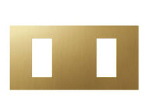 LUTRON RA3 Dual Faceplate BRUSHED BRASS