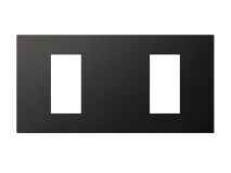 LUTRON RA3 Dual Faceplate MATTE BLACK