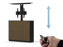 M AV Cabinet Slimline TV Lift 55” WALNUT