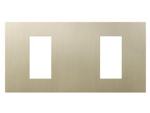 LUTRON RA3 Double Faceplate CHAMPAGNE