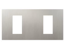 LUTRON RA3 Double Faceplate SATIN NICKEL