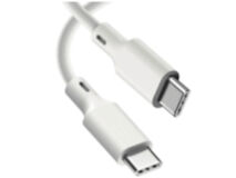 1m ISIX USB-C to USB-C Silicone Lead White